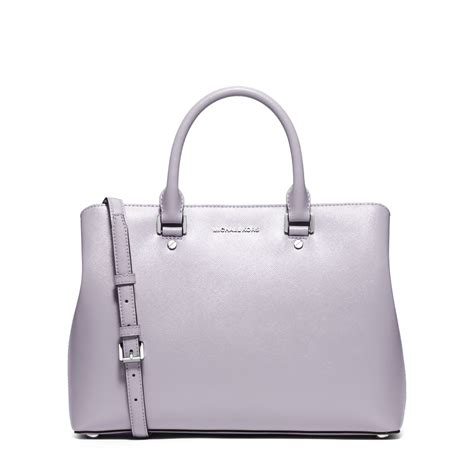 michael kors savannah lilac lg satchel leather|Savannah Large Patent Saffiano Leather Satchel.